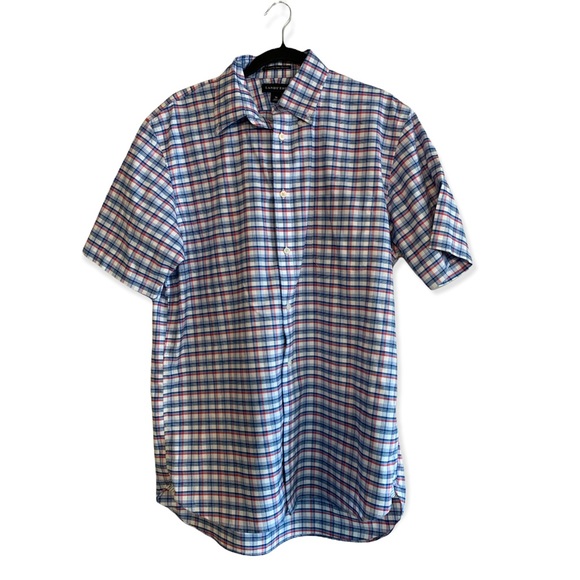 Lands’ End Size 16 short sleeve button-up shirt - Picture 1 of 3